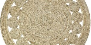 Round Rustic Jute Floor Carpet