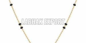 Single Chain Diamond Gold Mangalsutra