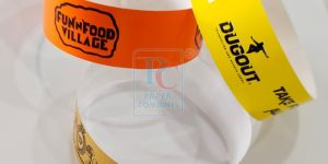 Multi Color Printed Synthetic Tyvek Paper Wristbands