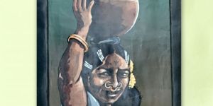 15 X 18 Inch paper-mache Tribal Photo Frame