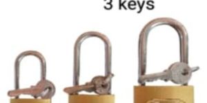 Brass Padlock Long Shackle Key Lock