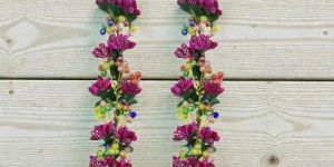 Multicolor Artificial Flower Hair Gajra
