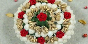 Multicolor Artificial Mogra Flower Hair Bun