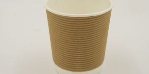 100 Ml Disposable Ripple Paper Glass
