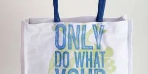 Printed Canvas Grocery Bag