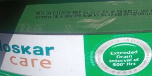 Kirloskar Care 15W40 Genuine Super Engine Oil