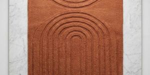 Geometric ARC Hand Tufted Wool Area Rug