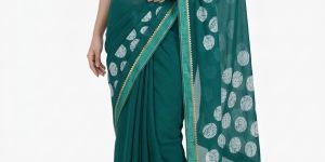 Green Georgette Saree