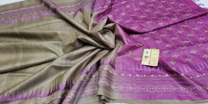 Ladies Pure Desi Tussar Embroidery Silk Saree