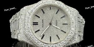 Iced Out Full VVS Moissanite Automatic Diamond Watch