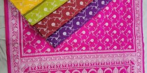 pure mushroom katan silk zari work saree