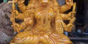 42 Inches Wooden Varagi Amman Statue