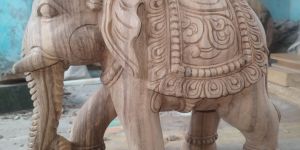 Wooden Elephant Statue