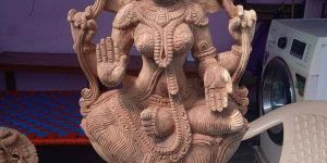 Wooden Lakshmi Statue