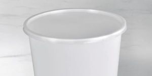 2000 ml white round plastic food container