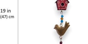 Red Birdhouse Wind Chime