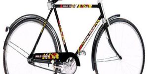 22 Inch Mens Standard P Bar Black Bicycle