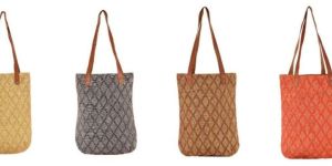 Textured Jute Tote Bag