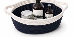 Woven Cotton Rope Storage Basket