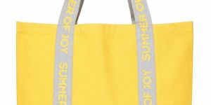 Yellow Casual Canvas Shoulder Bag