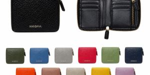 Zip Around Faux Leather Wallet