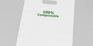20x24 Inch D Cut Bio Plastic Compostable Carry Bags
