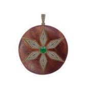 Yellow Gold Pave Diamond Pendant