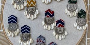 Handcrafted Fabric Earrings