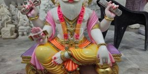 Marble Vishwakarma Statue