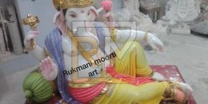 Multicolor Marble Ganesh Statue