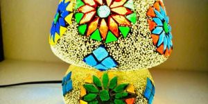 9 Inch Glass Mosaic Table Lamp
