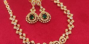 Fancy Micro Plated Necklace Set