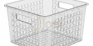 Transparent Plastic Storage Basket