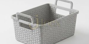 Woven Plastic Storage Organizer Basket