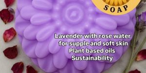 Handmade Lavender Rose Water Soap