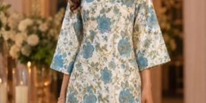 vintage floral kurti