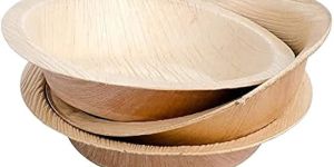 12 Inch Round Areca Leaf Bowl