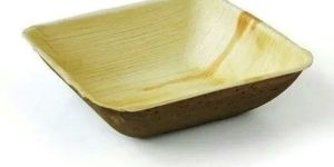 6 Inch Square Areca Leaf Bowl