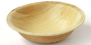 8 Inch Round Areca Leaf Bowl