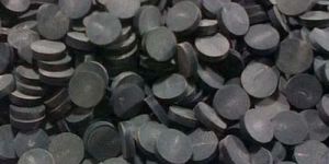 21mm Black Buffalo Horn Button with Line