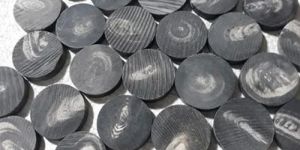 26mm Black Buffalo Horn Button with Line