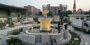 grc fountain installation services