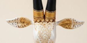 Royal Ivory Handcrafted Bull Wall Decor