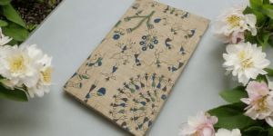 Tribal Art Inspired Handmade Cotton Paper Journal Green