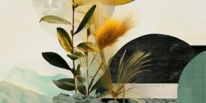 Modern Geometric Nature Canvas Wall Painting