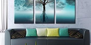 Mystic Tree Reflection Canvas Wall Painting