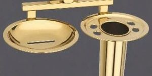 Stainless Steel 304 PVD Gold Soap Dispener with Tumbler Holder