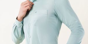 Peacock Blue Plain Premium Satin Fabric