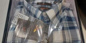Stylish Mens Full Sleeve Cotton Check Shirt