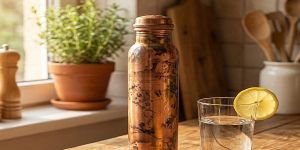 1000ml Pure Copper Water Bottle